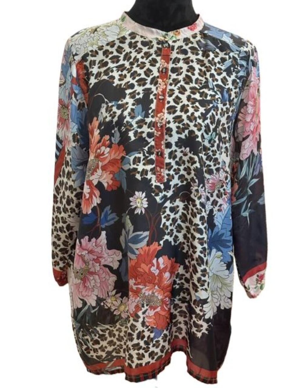 Johnny Was 100% Silk Tunic